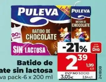 Maxi Dia Batido sin lactosa puleva oferta
