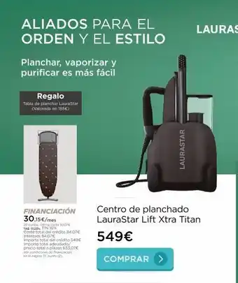 La tienda en casa Aliados para el orden y el estilo planchar, vaporizar y purificar es más fácil regalo tabla de planchar laurastar (valorad oferta