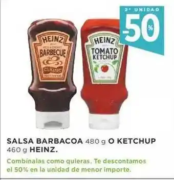 Supercor Salsa Barbacoa O Ketchup Heinz 460g oferta