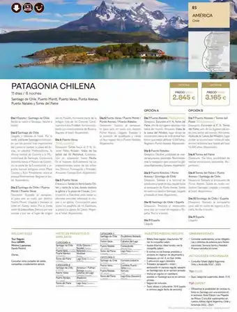 Tui Travel PLC |*|| patagonia chilena 11 días / 8 noches santiago de chile, puerto montt, puerto varas, punta arenas, puerto natales y to oferta