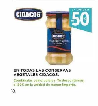 Supercor Cidacos En Todas Las Conservas Vegetales oferta