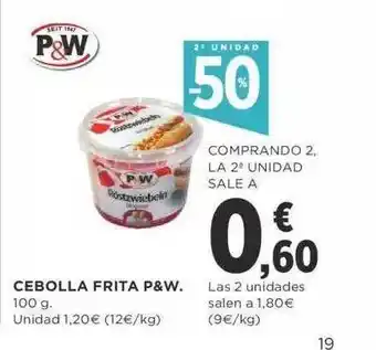 Supercor Cebolla Frita P&w 100g oferta