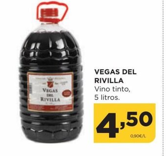Alimerka VEGAS DEL RIVILLA Vino tinto, 5 litros. oferta