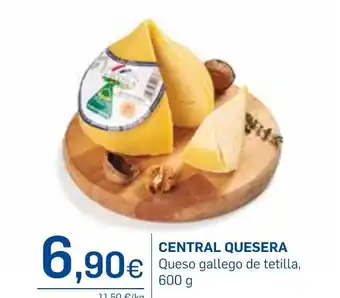 Supermercados Plaza CENTRAL QUESERA Queso gallego de tetilla, 600 g oferta
