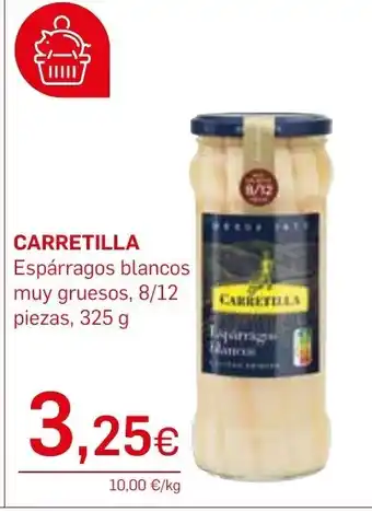 Supermercados Plaza CARRETILLA Espárragos blancos muy gruesos, 8/12 piezas, 325 g oferta