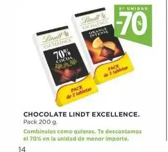 Supercor Lindt Chocolate Excellence 200g oferta