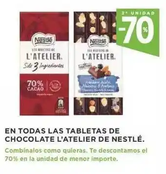 Supercor L'atelier Nestlé En Todas Las Tabletas De Chocolate oferta