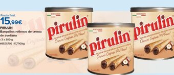 Costco PIRULIN Barquillos rellenos de crema de avellana oferta