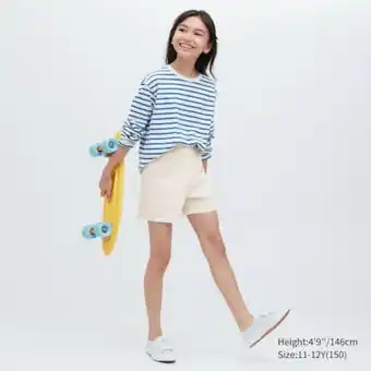 Uniqlo Bermudas color confort niña oferta