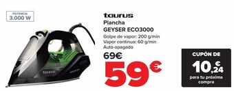 Carrefour Taurus plancha geyser eco3000 oferta