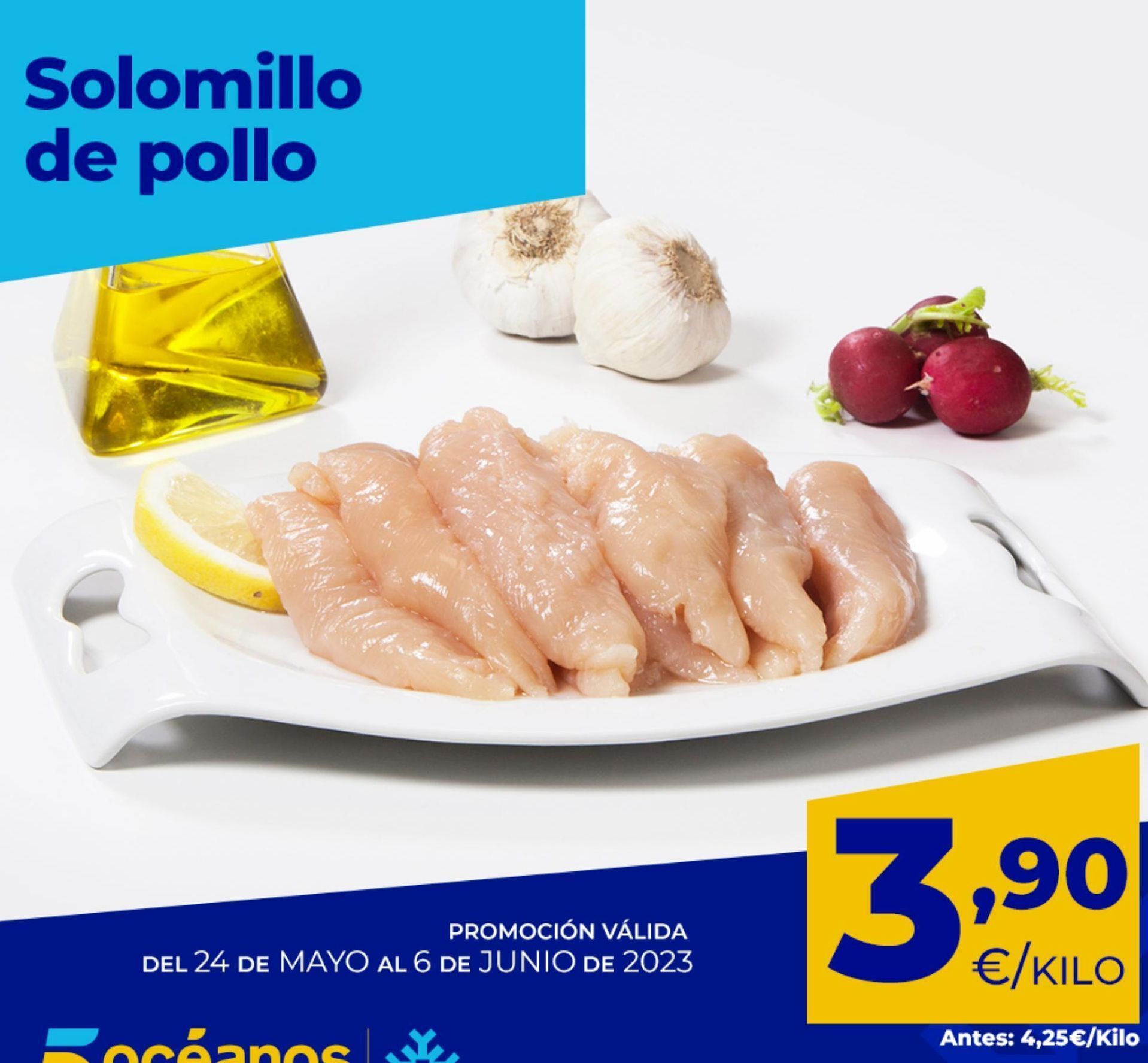 5 Océanos Solomillo de pollo oferta