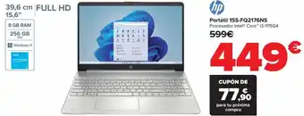 Carrefour Hp portátil 15s-fq2176ns oferta