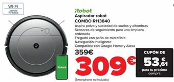 Carrefour Aspirador robot combo r113840 oferta