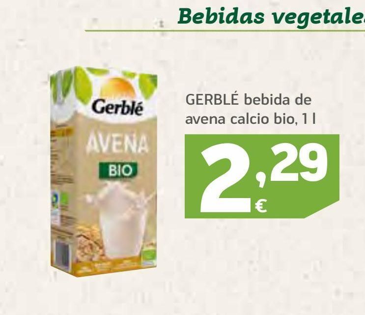HiperDino Bebida de avena gerblé oferta