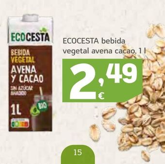 HiperDino Bebida de avena ecocesta oferta