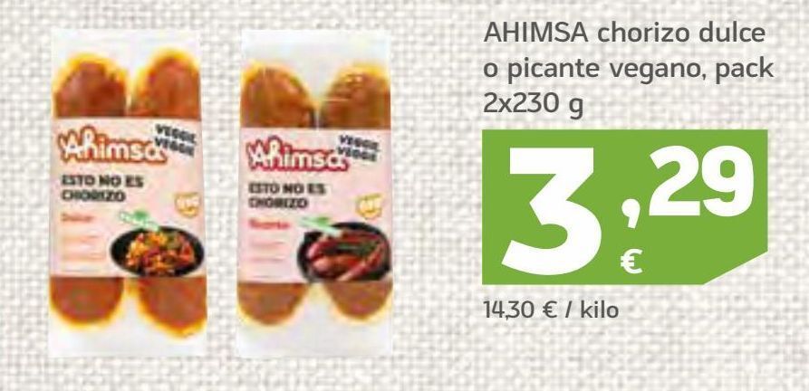 HiperDino Chorizo dulce oferta
