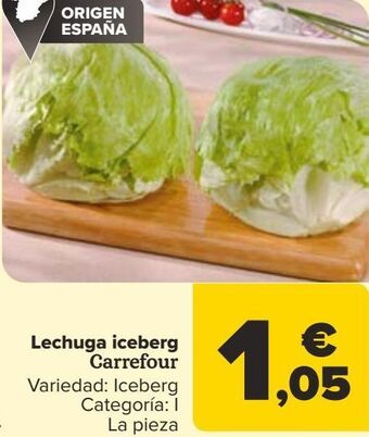 Carrefour Lechuga iceberg carrefour oferta