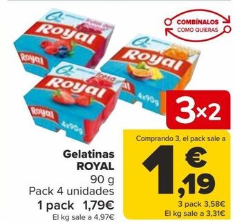 Carrefour Gelatinas royal oferta