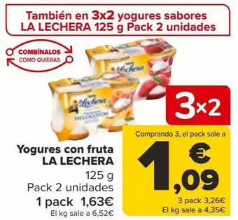 Carrefour Yogures con fruta la lechera oferta