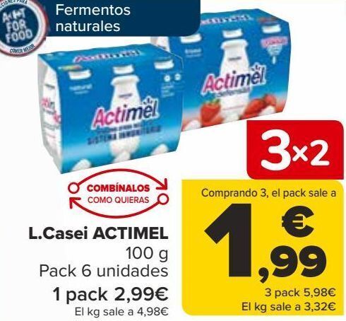 Carrefour L.casei actimel oferta