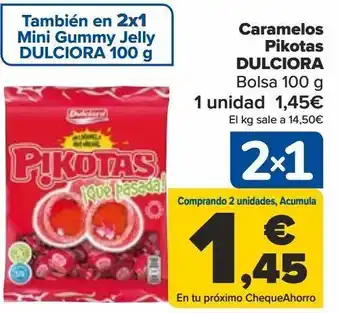 Carrefour Caramelos pikotas dulciora oferta