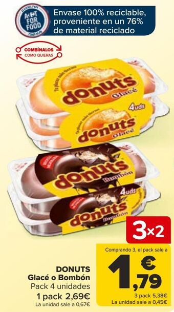 Carrefour Donuts glacé o bombón oferta