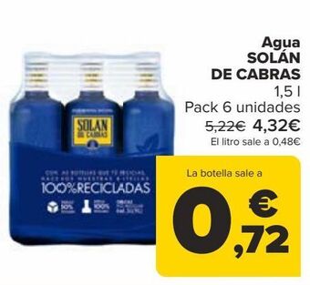 Carrefour Agua solán de cabras oferta