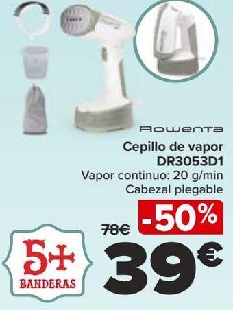 Carrefour Rowenta cepillo de vapor dr3053d1 oferta