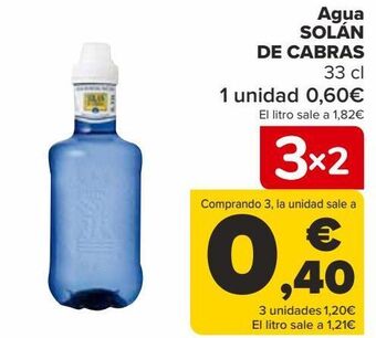 Carrefour Agua solán de cabras oferta