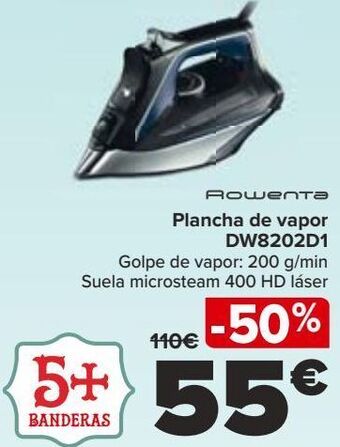 Carrefour Rowenta plancha de vapor dw8202d1 oferta