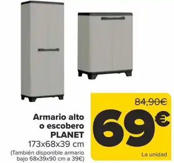 Carrefour Armario alto o escobero plnet oferta