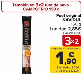 Carrefour Fuet original navidul oferta