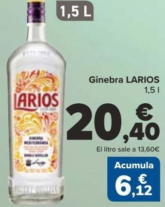 Carrefour Ginebra larios oferta