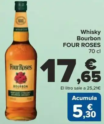 Carrefour Whisky bourbon four roses oferta