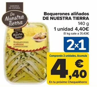 Carrefour Boquerones aliñados de nuestra tierra oferta