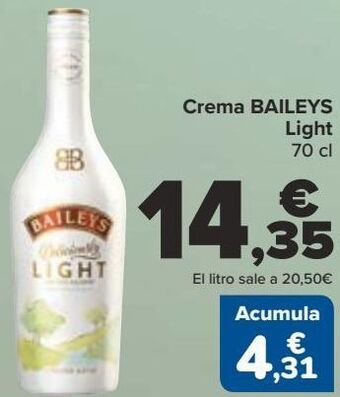 Carrefour Crema baileys light oferta
