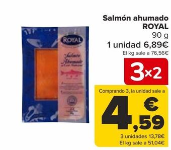 Carrefour Salmón ahumado royal oferta