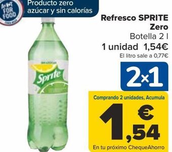 Carrefour Refresco sprite zero oferta