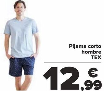 Carrefour Pijama corto hombre tex oferta