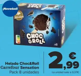 Carrefour Helado choc&roll carrefour sensation oferta