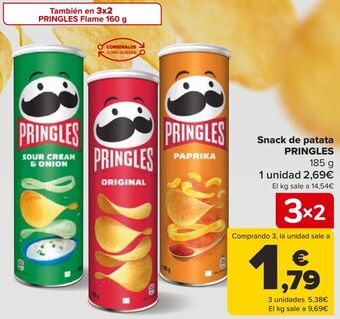 Carrefour Snack de patatas pringles oferta