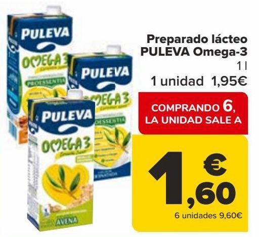 Carrefour Preparado lácteo puleva omega-3 oferta