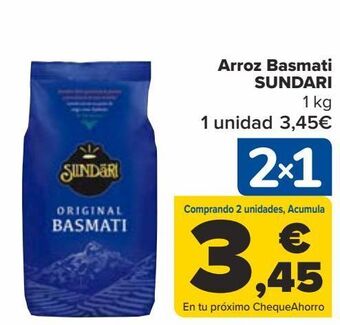 Carrefour Arroz basmati sundari oferta