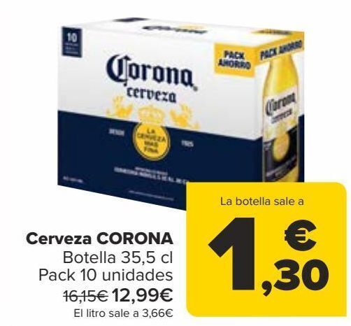 Carrefour Cerveza corona oferta