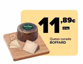 Supeco Queso curado boffard, el kg oferta