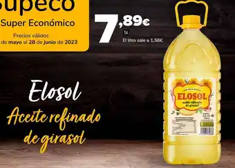 Supeco Aceite refinado de girasol elosol, 5l oferta