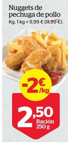 La Sirena Nuggets de pollo oferta