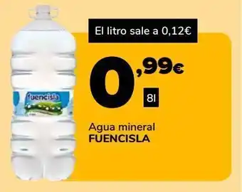 Supeco Agua mineral fuencisla, 8l oferta