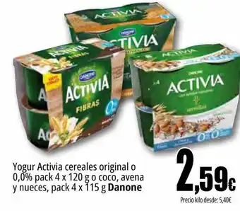 Unide Market Yogur activia cereales original o 0,0% , avena y nueces danone oferta