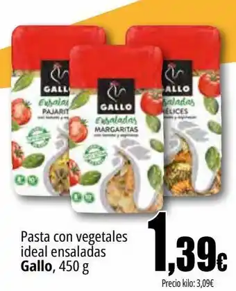 Unide Market Pasta con vegetales ideal ensaladas gallo oferta